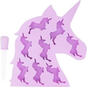 Unicorn Silicone Ice Cube Molds - Purple