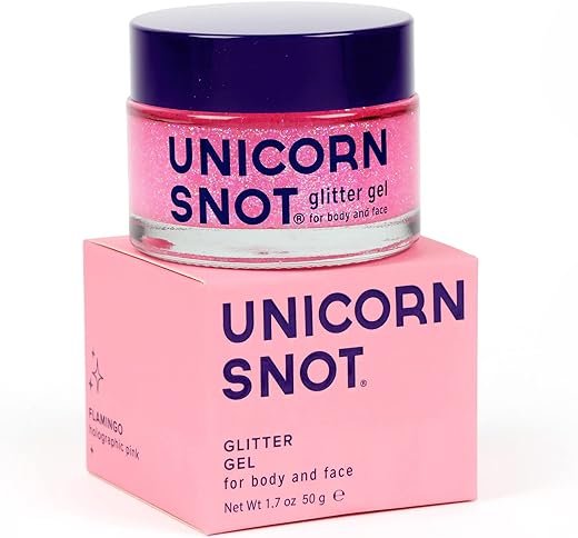 Unicorn Snot Holographic Glitter Gel - Pink Flamingo