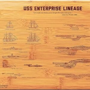 USS Enterprise Legacy Bamboo Cutting Board