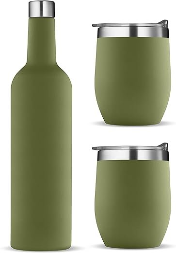 Vacuum-Insulated Wine Set with Tumbler