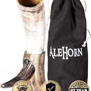 Viking Horn Mug with Stand