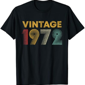 Vintage 1972 51st Birthday T-Shirt
