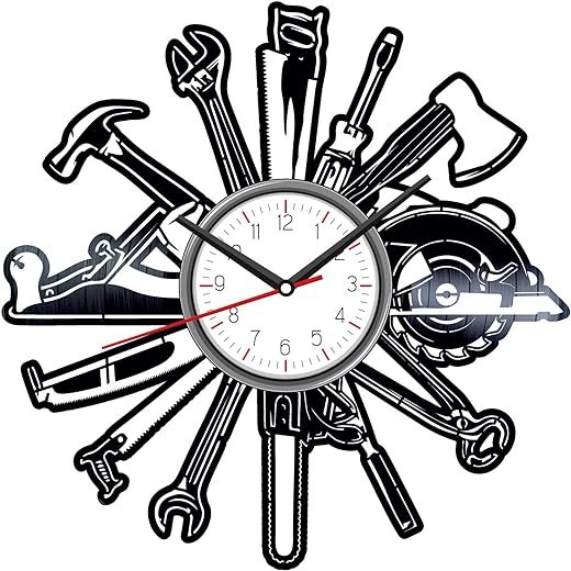 Vintage Vinyl Clock - Joinery Tools