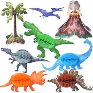 Watercolor Dinosaur Party Centerpieces - 8PCS