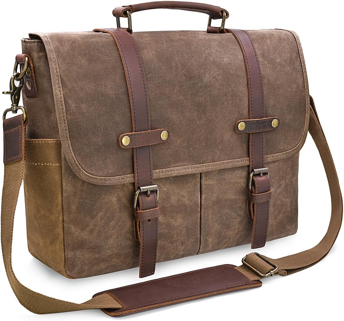 Waterproof Leather Vintage Messenger Bag