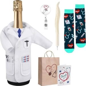 White Coat Wine Bag Gift Set