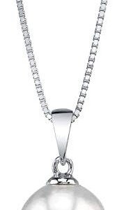 White Freshwater Pearl Pendant Necklace