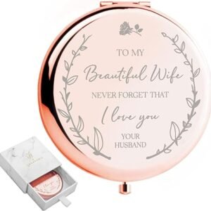 Wife's Rose Gold Compact Mirror