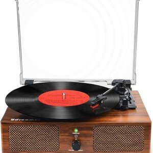 Wireless Turntable with Built-in Speakers