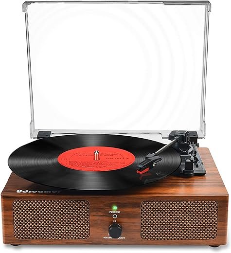 Wireless Turntable with Built-in Speakers