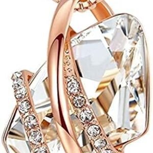 Wish Stone Pendant Necklace with Birthstone Crystal