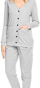 Women's Button-Down V-Neck Cardigan