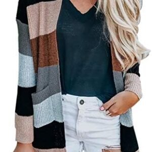 Women's Color Block Kimono Cardigan