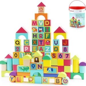 Wooden Building Blocks for Toddlers