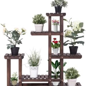 Wooden Plant Stand with 6 Tiers