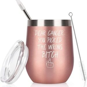 Wrong Bitch Cancer Survivor Wine Tumbler