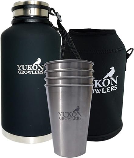 Yukon Growlers Gift Set - Insulated 64 oz