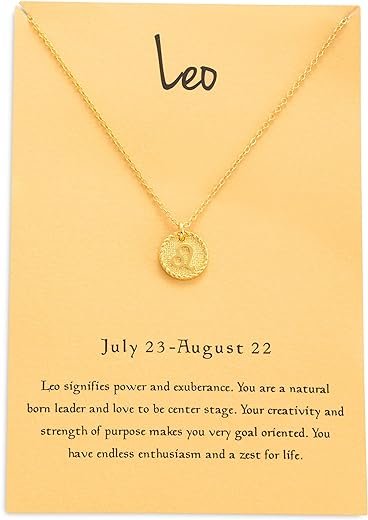 Zodiac Coin Necklace: Women's Birthday Gift