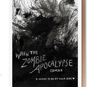 Zombie Love Card for Valentine's/Halloween, Funny & Blank