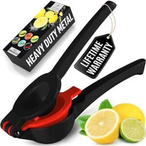Zulay Metal Lemon Squeezer - 2-in-1 Max Extractor